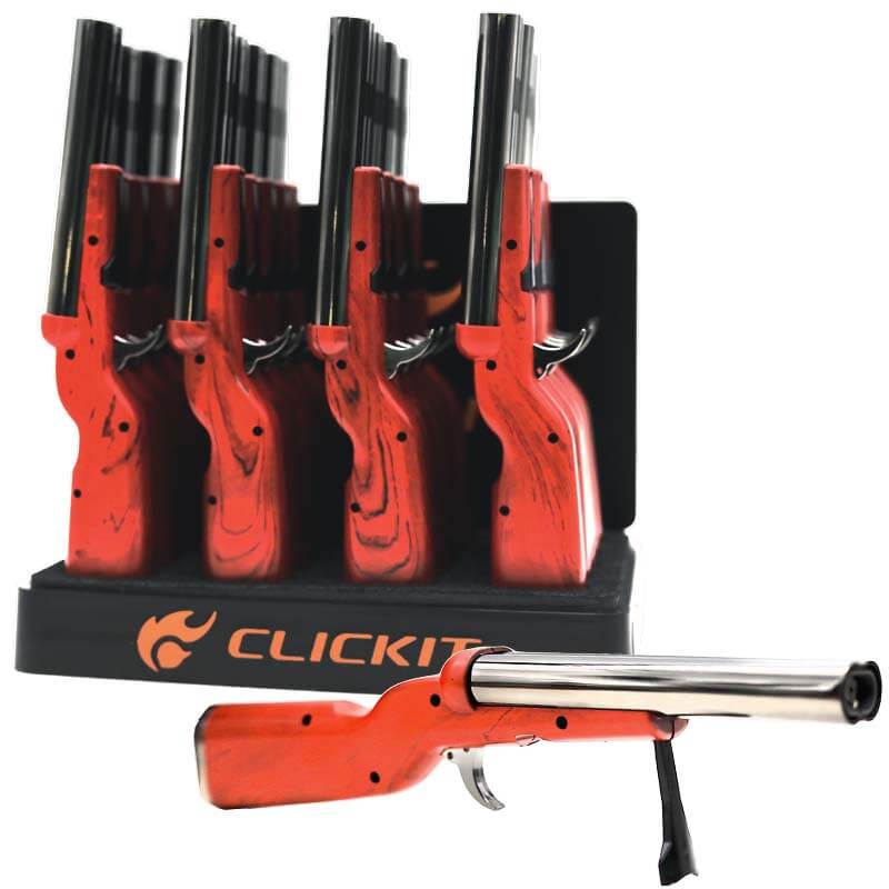 Clickit Double Barrel Shot Gun With Double Torch Lighters (GT-041) | 20 Count Display product image